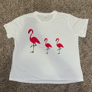 Flamingo pajama top from Amazon. Size XXL.